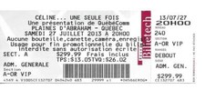 RARE / TICKET BILLET DE