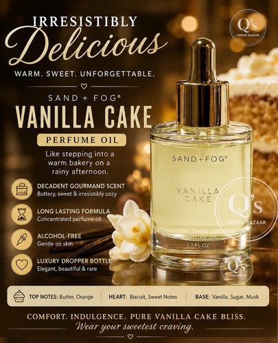 Sand fog vanilla cake - sand,