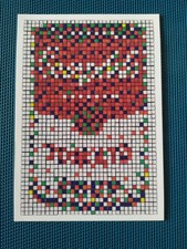 INVADER MIMA carte postale 2022 RUBIKCUBIST Rubik Soup
