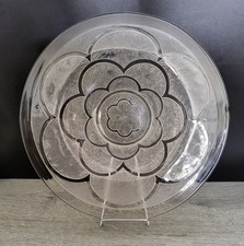 Coupe à fruits en verre blanc