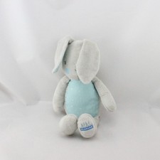 Doudou Lapin gris bleu
