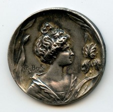 1900 Médaille art nouveau -