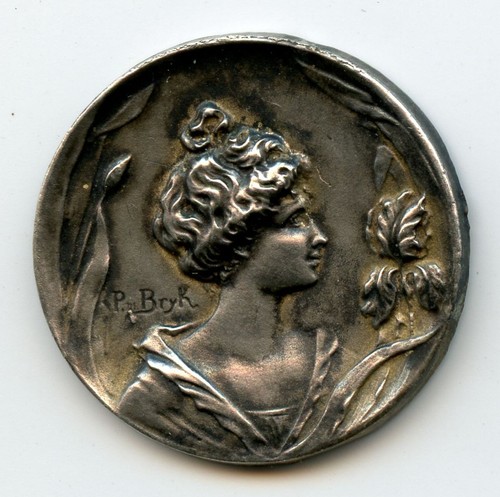 1900 médaille art nouveau - médaille,