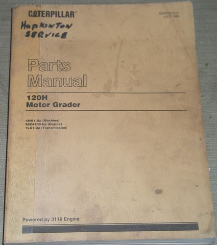 Manuel pièces niveleuse - de, du