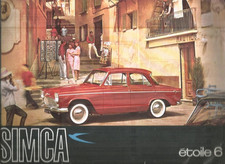 FEUILLETS (2)  SIMCA - ETOILE 6 & ARIANE