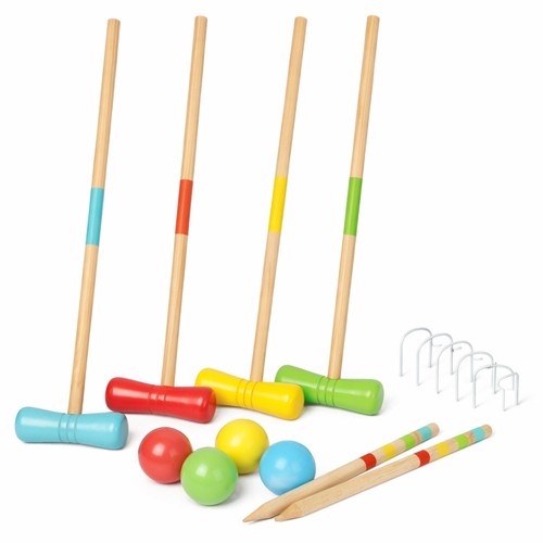 Jeu croquet complet bois - jeu,