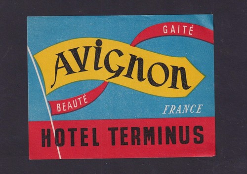 Ancienne étiquette bagage - ,