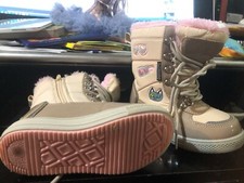 BG beige and pink Snow Boots