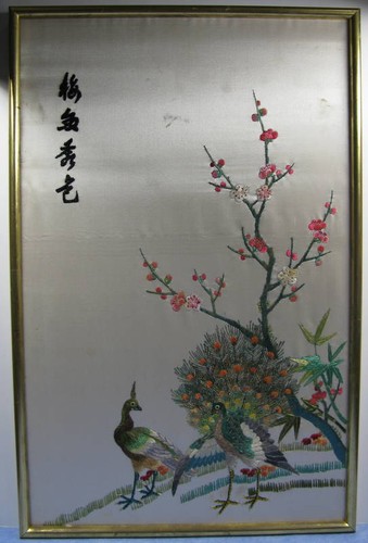 Broderie sur soie - sur, chinoise