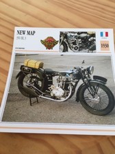 New Map 350 BL3 1930 Carte moto Collection Atlas France