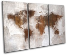 Abstract World Map Wood Maps