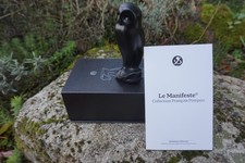 POMA05 CHOUETTE HIBOU GRAND DUC POMPON FIGURINE  ARTEMUS OWL COFFRET MUSEE 11CM