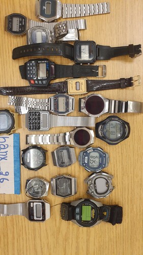 Lot vintage lcd watches - lot,
