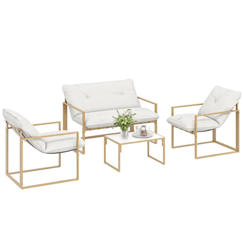 Salon jardin pcs acier - salon, e4