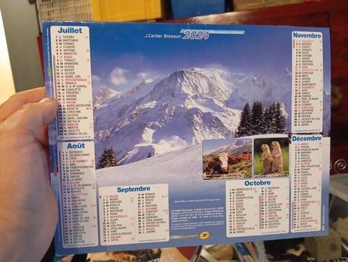 Calendrier almanach poste - almanach, la