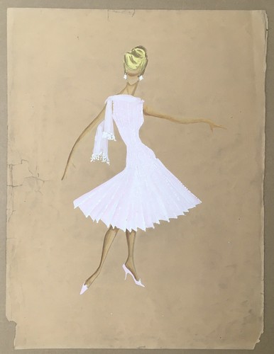 Dessin original gouache andré - dessin,