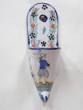 Ancienne sabot mural en faïence de Quimper HB