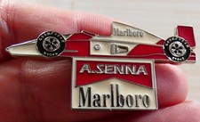 TRES RARE PIN'S VINTAGE F1 FORMULA ONE AYRTON SENNA MCLAREN MARLB0RO VERSION ARG