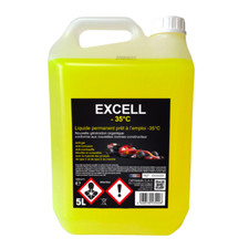 Liquide de refroidissement, jaune, 5L, EXCELL -35°C - Diframa