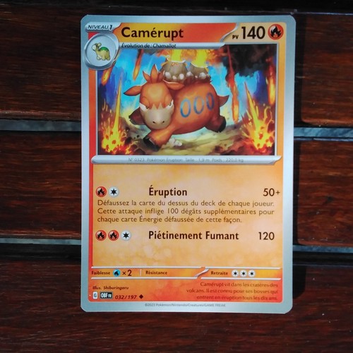 Carte pokémon camérupt - carte,