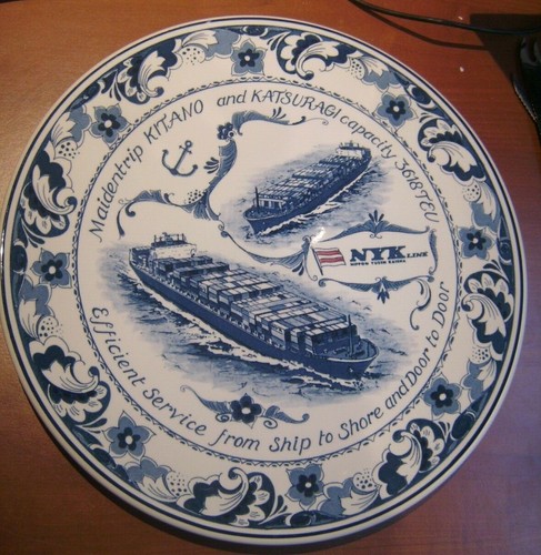 Grande assiette décorative - , en