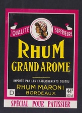 étiquette  glacée  Alcool