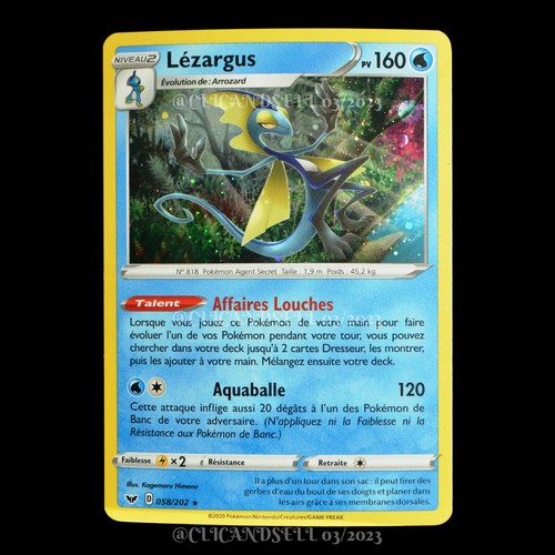 Carte pokémon lézargus - carte,