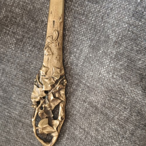 Coupe papier bronze dore fleur - dore,