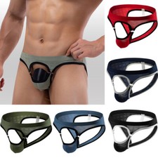 Slip Sexy Ouvert Sur Le Devant Pour Homme Dos Nu String Sous-Vêtement /