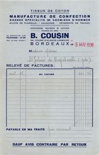 1938 TISSUS DE COTON