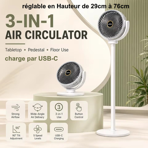 Ventilateur sur pied réglable - ventilateur,