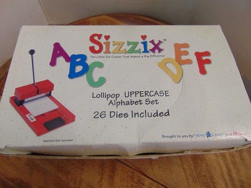 Sizzix lollipop uppercase - lollipop,