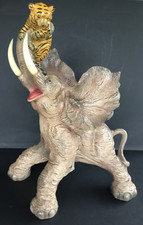 Sculpture statue animalière, céramique ancienne, hauteur 43 cm, bon état