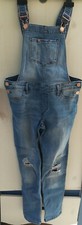 158 12-13ans Fille : Salopette Pantalon En Jeans Troué Vêtement 12 ANS 13 Ans