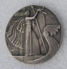 MEDAILLE ARGENT VILLE DE PARIS attribuée à LOUISE MATHA cantatrice 1937 art deco