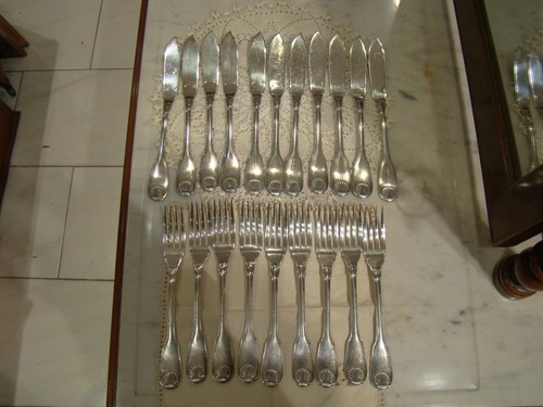 Christofle service poisson - ,