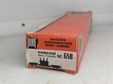 Jouef Boite Vide Wagon P Marchandise Plat Transformateur Boîte 658 H0 train sncf