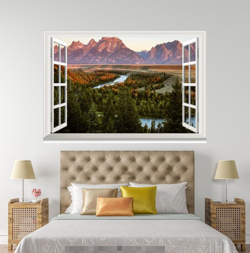 Montagne forêt lac 488 - 3d,