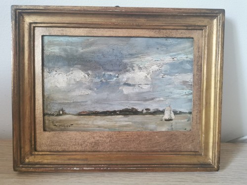 Petit tableau signé victor - petit,