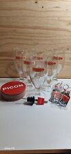 Lot De 6 Verres Picon + 25 Sous Bocks + Pissette + 6 porte clés