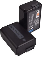 DSTE 2-Pack Rechange Batterie Compatible pour Sony NP-FW50 ZV-E10, RX10 IV,