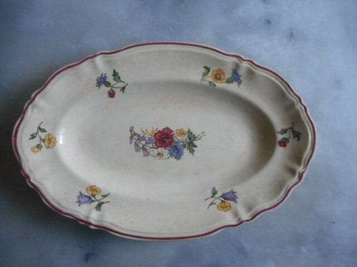 Plat ovale faïence de - en,