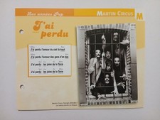CARTE FICHE - MARTIN CIRCUS
