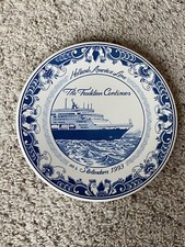Holland America Line The Tradition Continues Ms Statendam 1993 -Blauw Delft Plat