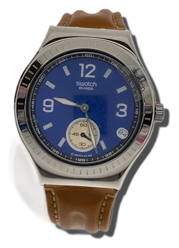 Swatch watch leather - swatch, navy