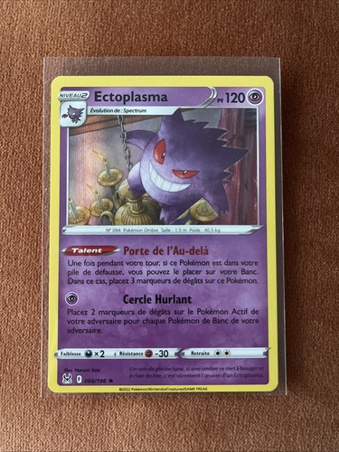 Carte pokémon ectoplasma - carte,