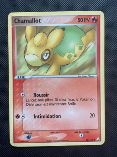 Carte pokémon chamallot - carte,