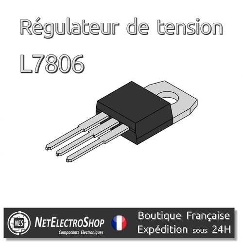 Régulateur tension 6v - 1x, +6v