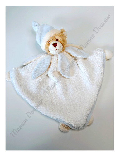 Doudou plat triangle ours - doudou,