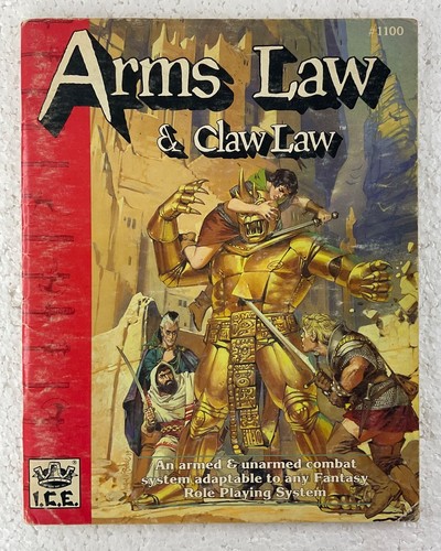 Rolemaster arms law claw - rolemaster,